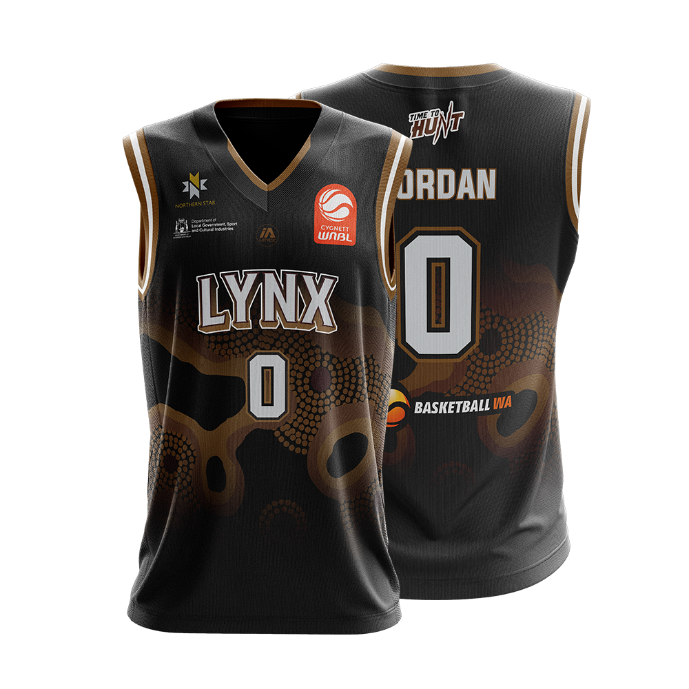 2023/24 Perth Lynx Replica Indigenous Jersey – Basketball WA Online Shop