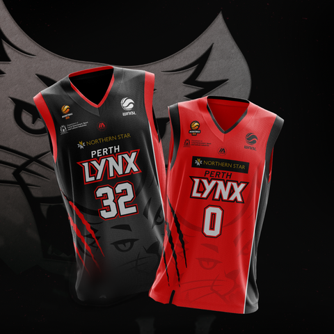 2022 Perth Lynx (BLACK) Replica Jersey (Away)